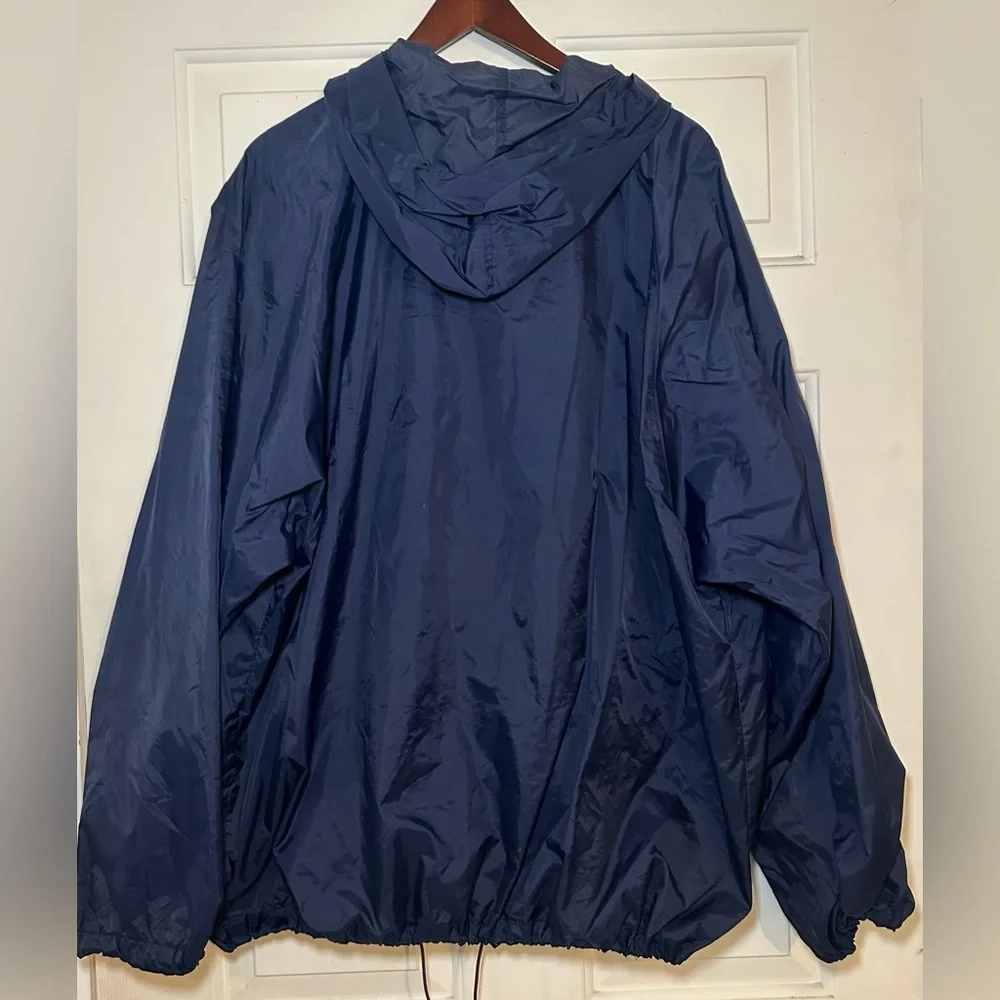 Men’s Pepsi Jansport‎ Navy Blue Zip Up Windbreaker Jacket Size XL .